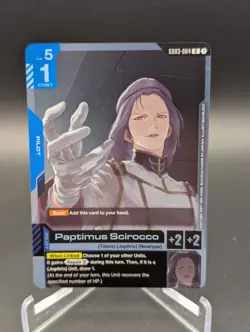 Paptimus Scirocco Gundam Card Game Steel Requiem Rare GD03-084 - Image 1