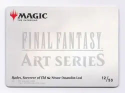 Hades, Sorcerer of Eld Art Card (Gold Stamped) MTG Art Series: FINAL FANTASY - Image 2