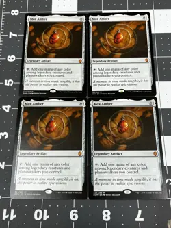 Mtg Mox Amber Non Foil x4 Playset 4 Cards Dominaria! Never Played - Image 1