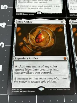 Mtg Mox Amber Non Foil x4 Playset 4 Cards Dominaria! Never Played - Image 2