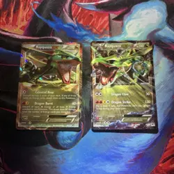 Pokemon TCG Rayquaza EX Holo Card Lot XY 2 Cards - Image 1