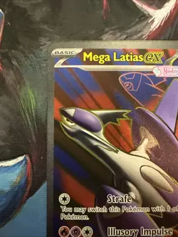 Pokemon Mega Latias EX Holo Ultra Rare Card 163/132 ME01 Mega Evolution - Image 2