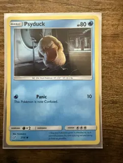 Pokemon Detective Pikachu Psyduck Card - Image 1