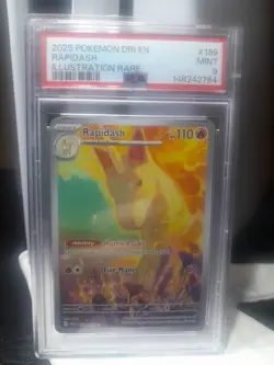 Pokemon TCG Rapidash Destined Rivals Illustration Rare Card 189/182 - Image 1