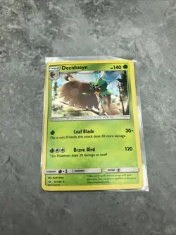 Decidueye 11/149 Holo Rare Pokemon Card 2017 Sun & Moon LP-NM - Image 1