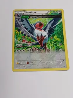 Swellow 72/108 Roaring Skies Full Art Rare Pokemon Card LP - Image 1