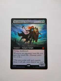 Bloodthirsty Conqueror (Extended Art) Foundations Foil - Image 1
