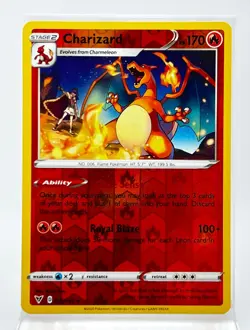 Charizard 025/185 Reverse Holo Pokemon Card Vivid Voltage 2020 LP - Image 1