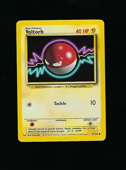 Voltorb - Pokemon Card Unlimited Edition Base Set 1999 - 67/102 - NM/M - Image 1