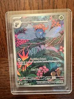Pokemon TCG Obsidian Flames Gloom 198/197 Holo Illustration Rare Card - Image 1