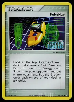 Pokemon Card - Pokenav Crystal Guardians 83/100 Uncommon Reverse Holo Stamped - Image 1