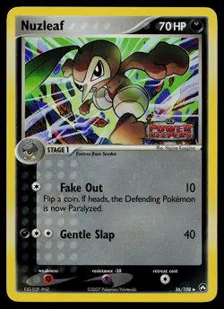 Pokemon Card - Nuzleaf Power Keepers 36/108 Uncommon Reverse Holo STAMPED - Image 1