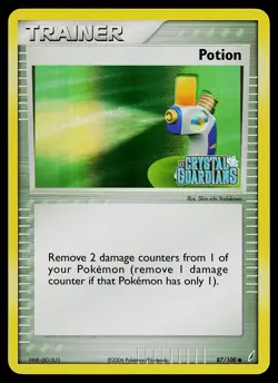 Pokemon Card - Potion Crystal Guardians 87/100 Common Reverse Holo STAMPED - Image 1