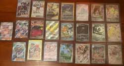 Pokemon TCG Full Art Holo Foil 22Card Lot NM -Adaman, Tatsugiri, Tulip, etc - Image 1