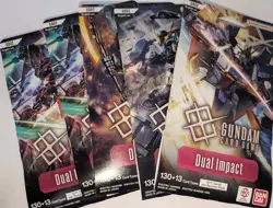 2025 Gundam Card Game TCG Dual Impact GD02 Booster Blister Pack Lot Of 5 - Image 1