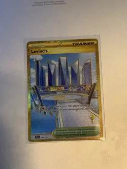 Pokemon Levincia Trainer Hyper Rare Holo Foil Card Sv10 Destined Rivals 244/182 - Image 1