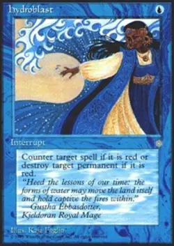 MTG magic cards 1x Hydroblast Ice Age Light Play, English - Image 1