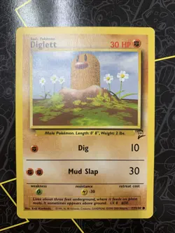 Diglett Base Set 2 71/130 (NM) - Pokemon Card D8 - Image 1