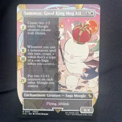 1 x Summon: Good King Mog XII Borderless - Final Fantasy Commander NM Free Ship - Image 1