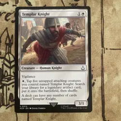 Templar Knight Universes Beyond: Assassin's Creed Regular NM Free Shipping - Image 1