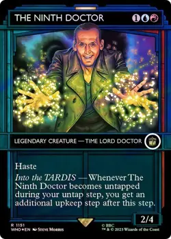 Showcase Surge Foil THE NINTH DOCTOR Rare R 1151 WHO EN MTG Magic DOCTOR WHO UB - Image 1