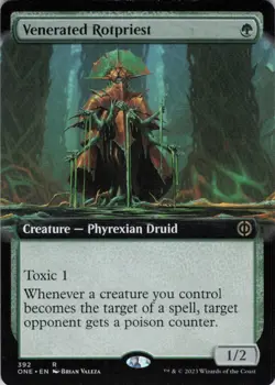 Venerated Rotpriest Extended Art - Phyrexia: All Will Be One - 392 NM - Image 1