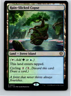 Magic the Gathering Rain-Slicked Copse Lorwyn Eclipsed Commander MTG Free Ship! - Image 1