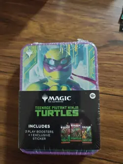 Magic: The Gathering TMNT Play Booster Tin with Exclusive Sticker - Image 1