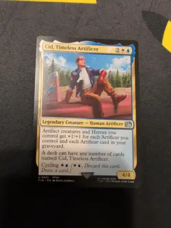 Cid, Timeless Artificer (0412) Final Fantasy Regular NM MTG - Image 1