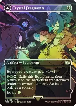 Crystal Fragments Foil Borderless Final Fantasy NM MTG - Image 1