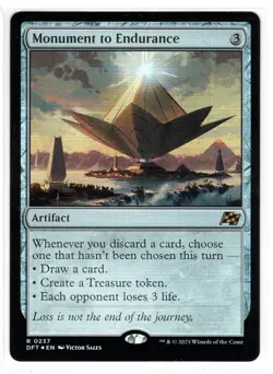 MTG Monument to Endurance - Aetherdrift (DFT) Foil Magic Near Mint - Image 2