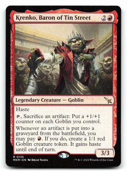 mtg magic Krenko, Baron of Tin Street ENGLISH Krenko magnat de la rue d'etain - Image 1