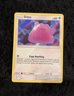 Ditto 17/18 Detective Pikachu Holo Pokemon TCG Card NM - Image 1