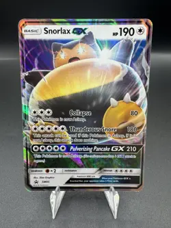 Snorlax GX Promo Holo SM05 Sm 190 HP Basic Pulverizing Pancake GX Pokemon TCG - Image 1