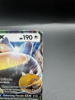 Snorlax GX Promo Holo SM05 Sm 190 HP Basic Pulverizing Pancake GX Pokemon TCG - Image 4