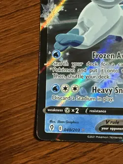Glaceon V 040/203 Ultra Rare Holo Evolving Skies Pokemon TCG NM - Image 5