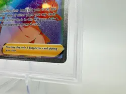 2020 Pokemon Sword & Shield Base Marnie #208 | SECRET RAINBOW | FULL ART | PSA 9 - Image 5