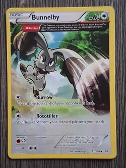 Bunnelby 121/160 Primal Clash 2015 Barrage Ancient Trait Pokemon Card NM - Image 1