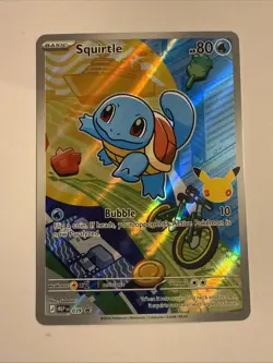 Pokemon Squirtle 039 First Partner Illustration Full Art Holo Promo - Image 2
