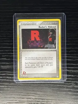 POKEMON TCG ROCKET'S HIDEOUT 87/109 REVERSE HOLO | LP | EX TEAM ROCKET | 2004 - Image 1