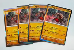 Ting-Lu Rare Holo 109/182 x4 4x Pokemon Cards 2023 Paradox Rift Playset - Image 1