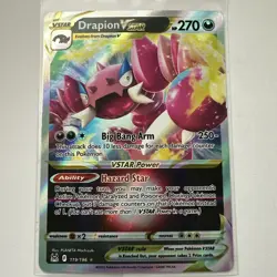 Pokemon TCG Drapion VSTAR Lost Origin 119/196 Holo Ultra Rare Near Mint - Image 1
