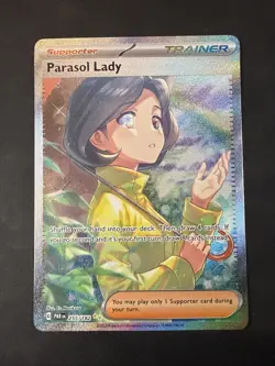 Parasol Lady 255/182 Special Illustration Rare Paradox Rift Pokemon - Image 1