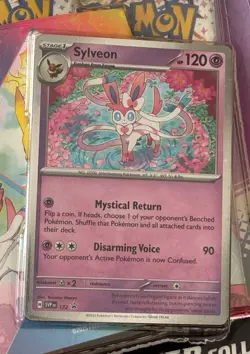 POKEMON PRISMATIC EVOLUTIONS TECH STICKER COLLECTION 3 BOOSTERS 1 SYLVEON FOIL - Image 3