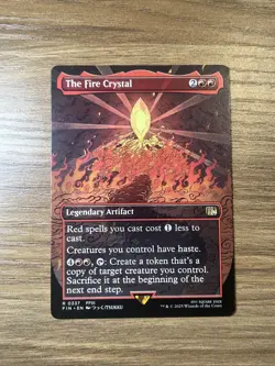 The Fire Crystal Borderless MTG Final Fantasy 0337 Non Foil Near Mint - Image 2