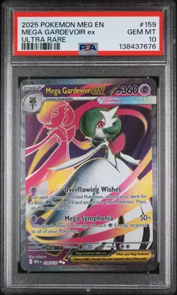 2025 POKEMON MEG EN-MEGA EVOLUTION ULTRA RARE #159 MEGA GARDEVOIR EX PSA 10 - Image 1