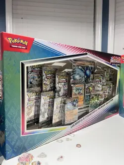 2X Pokemon Scarlet & Violet Prismatic Evolutions Lucario & Tyranitar Premium Box - Image 3