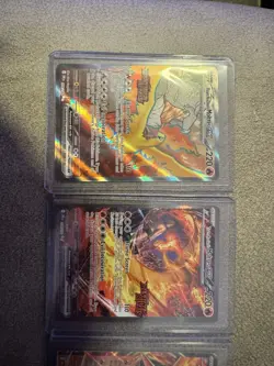 Team Rocket's Moltres ex SIR Stamped PROMO SET SIR 229/182 208/182 031/182 - Image 2