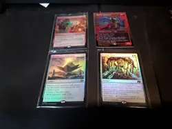 MTG Foil Aetherdrift Lot, EX-NM-M, Mythic, Rares, & More! First Place Lands! - Image 1