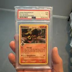 Pokemon Ex Holon Phantoms - Rayquaza Rev Foil #26 - PSA 7 - Image 1